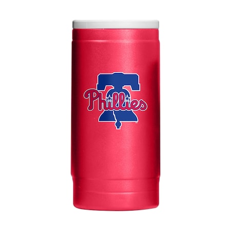 Logo Brands Philadelphia Phillies Flipside Powder Coat Slim Can Coolie 522-S12PC-34